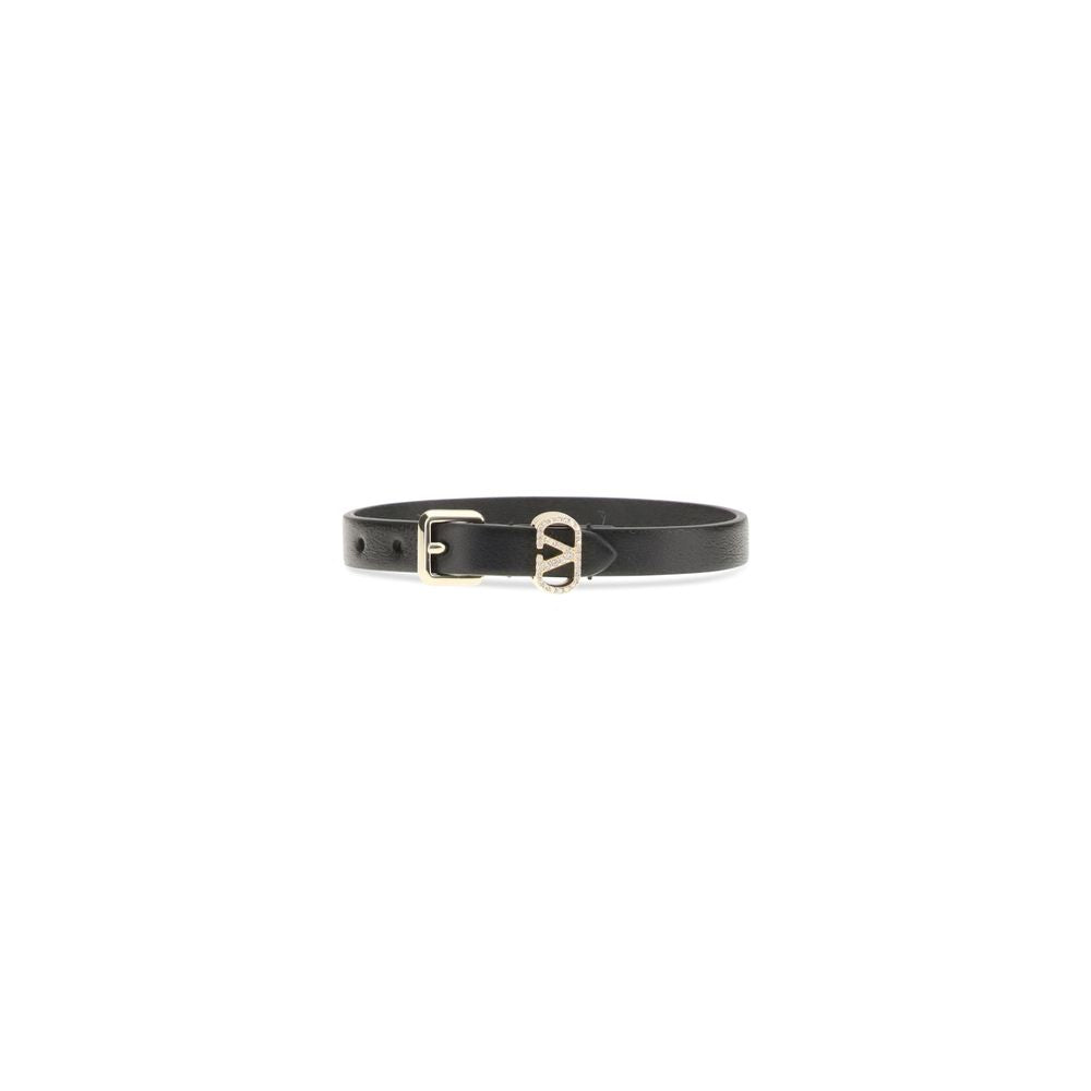 Valentino Garavani - Black Calf Leather Bos Taurus Bracelet