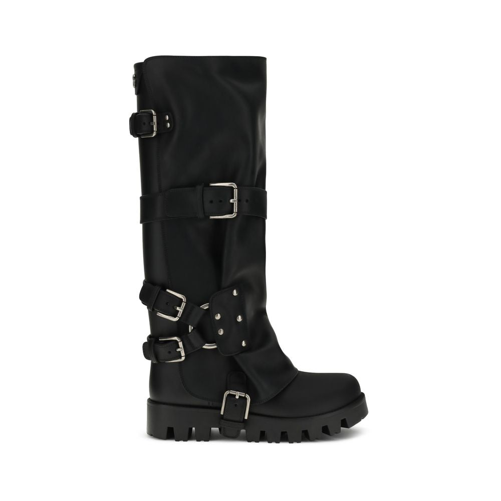 Dolce & Gabbana - Rubber and leather high Boots