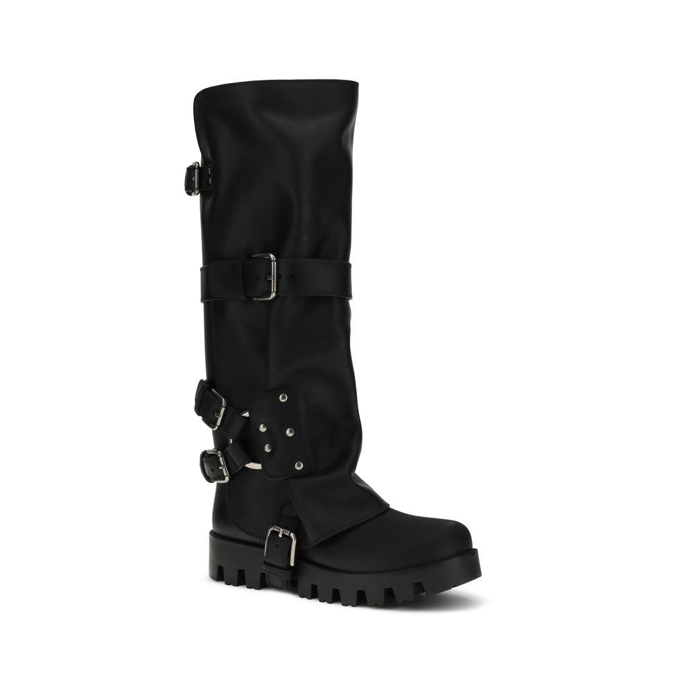 Dolce & Gabbana - Rubber and leather high Boots