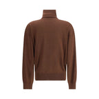 Saint Laurent - Brown Cashmere Turtleneck
