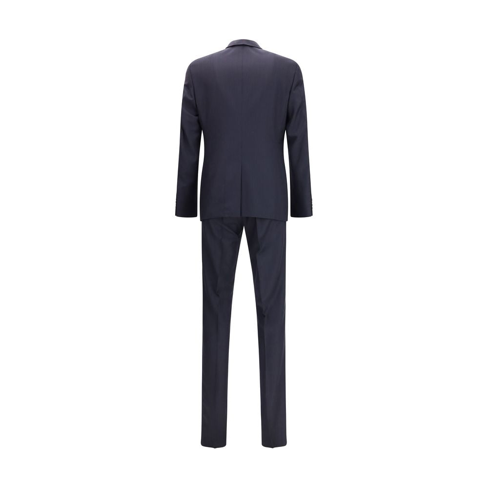 Prada - Blue Fleece Wool Two-Piece Suit