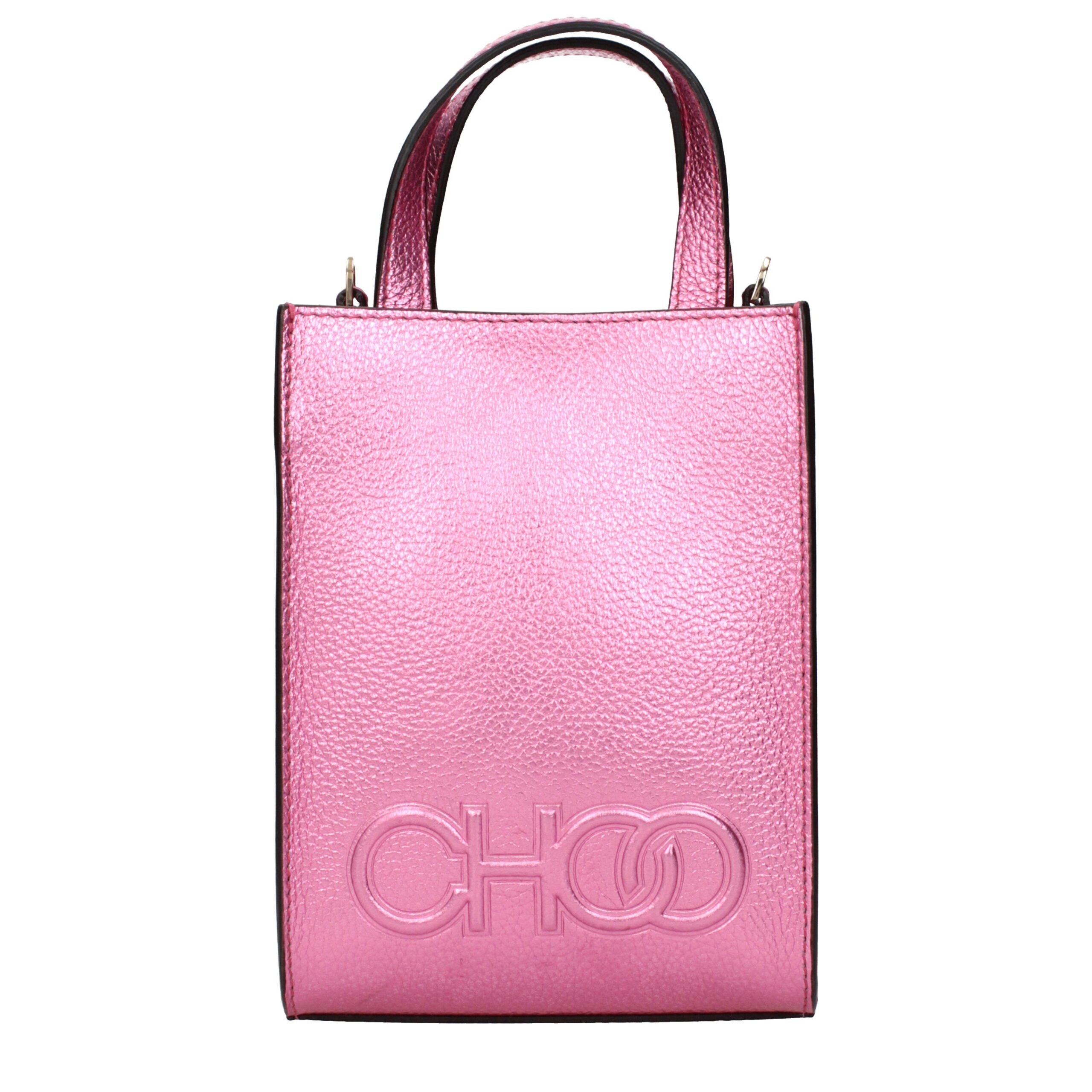 Jimmy Choo – Pink Leather Mini Tote Bag