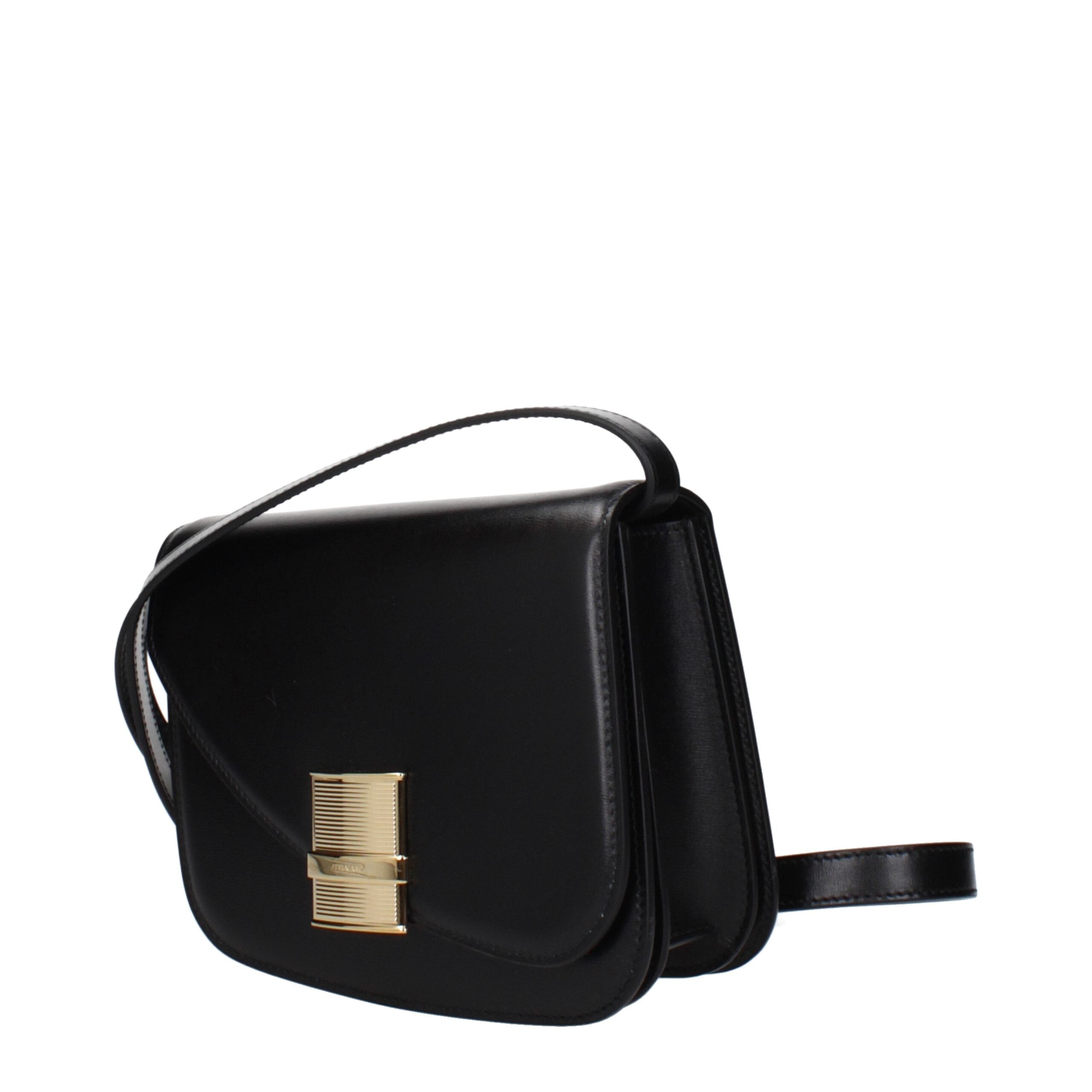 Salvatore Ferragamo – Black Leather Crossbody Bag