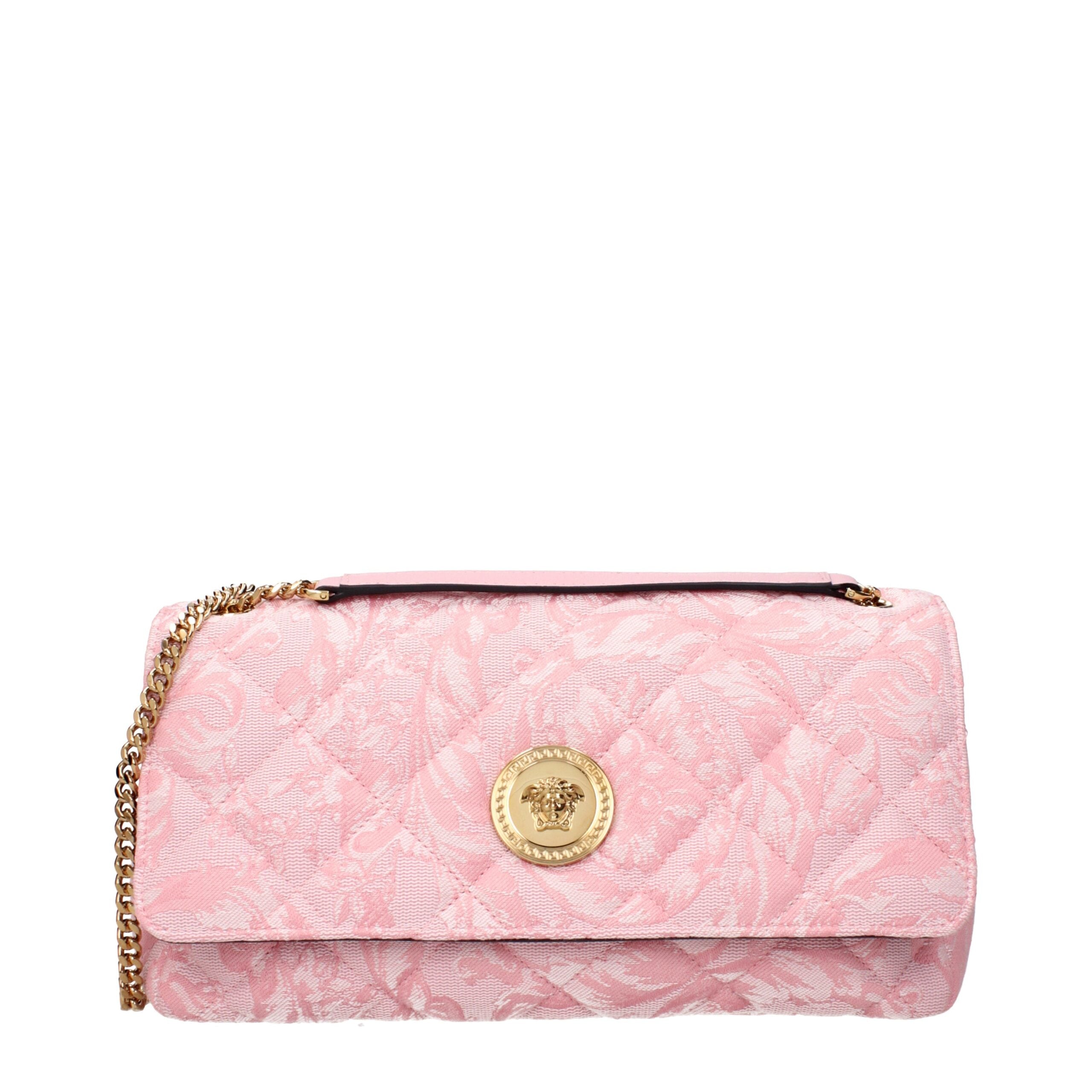 Versace – Pink Fabric Shoulder Bag