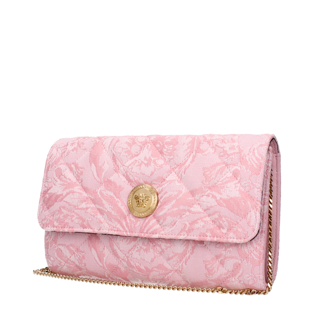 Versace – Pink Fabric Clutch Bag
