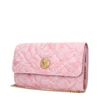 Versace – Pink Fabric Clutch Bag