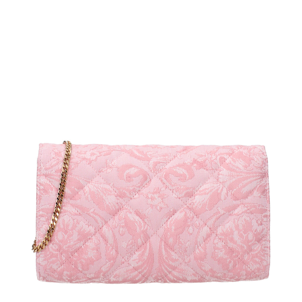 Versace – Pink Fabric Clutch Bag
