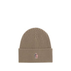 Moncler - Grenoble Beige Merino Wool Beanie