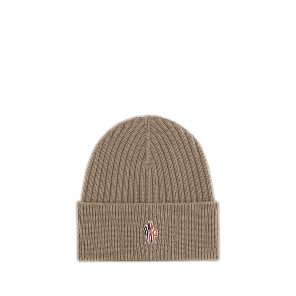 Moncler - Grenoble Beige Merino Wool Beanie