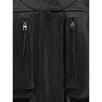 Jacquemus - Black Lamb Leather Sweatshirt