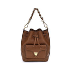 Coccinelle - Brown Calf Leather Bos Taurus Backet Bag