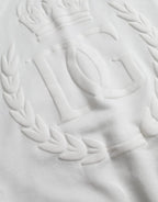 Dolce & Gabbana - White Cotton Hooded Pullover Sweatshirt Men