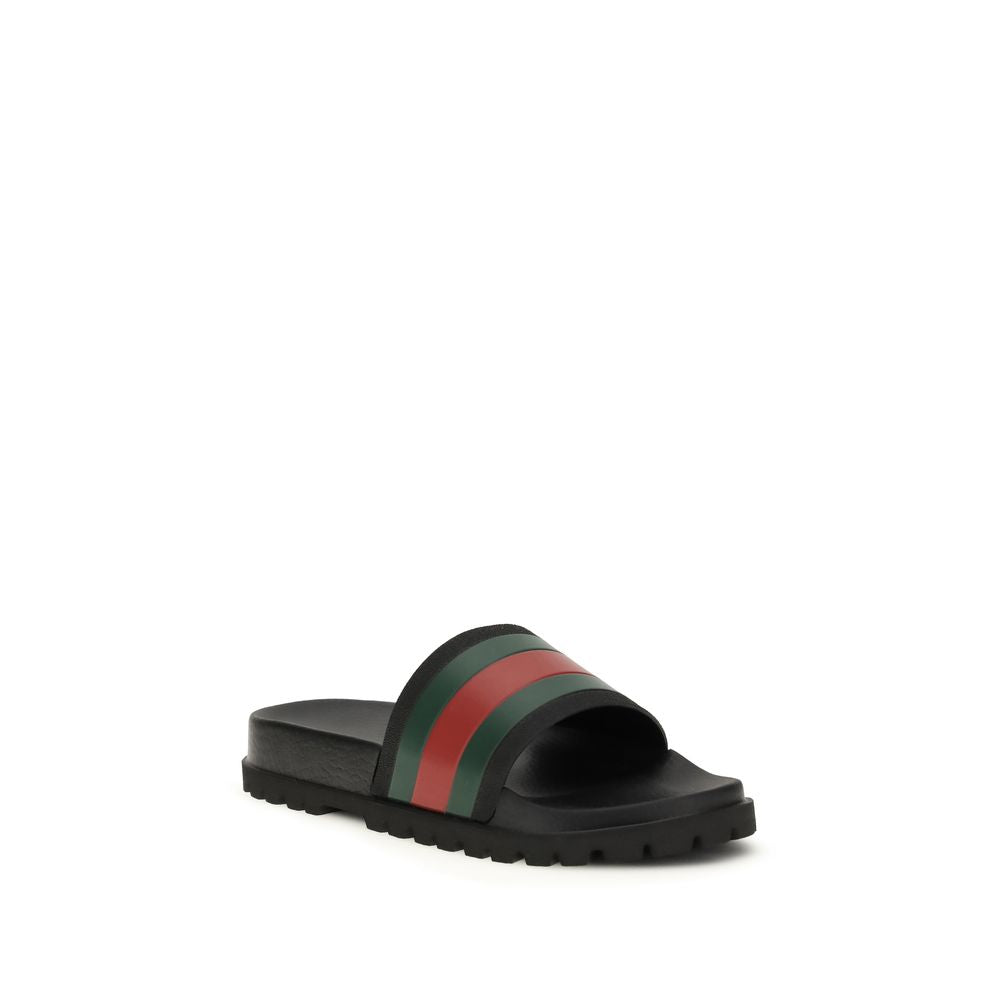 Gucci - Black Rubber Slippers