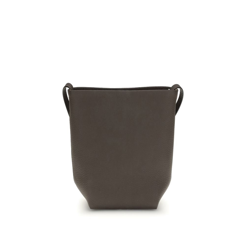The Row - Brown Calf Leather Bos Taurus Shoulder Bag