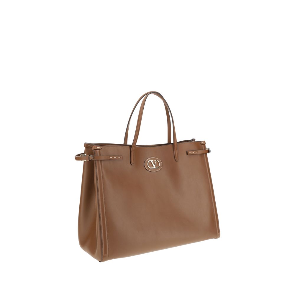 Valentino Garavani - Brown Calf Leather Bos Taurus Shoulder Bag
