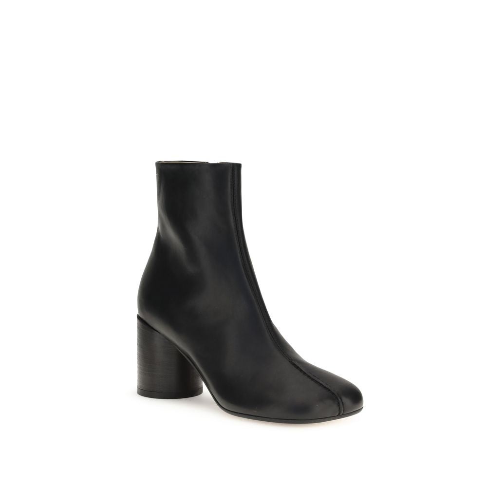 MM6 Maison Margiela - Black Calf Leather Bos Taurus Ankle Boots