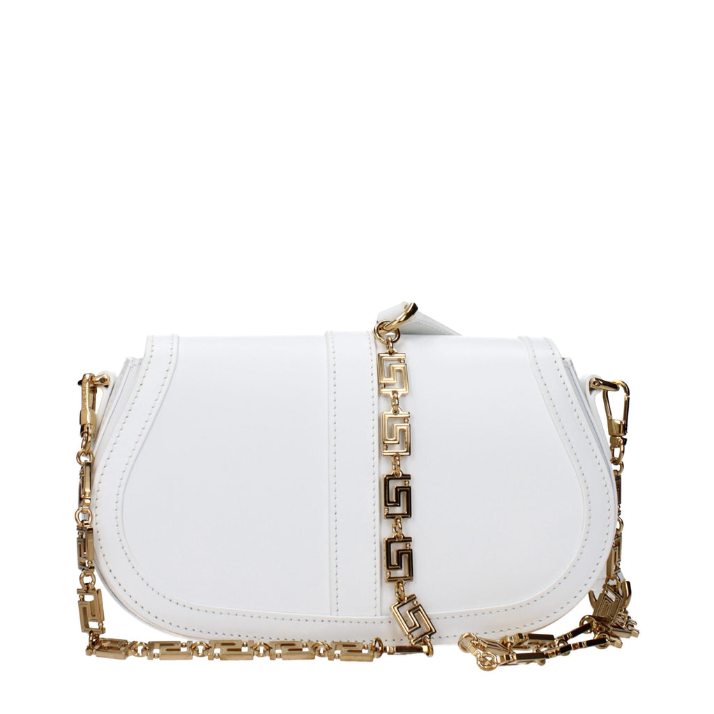 Versace – White Leather Crossbody Bag