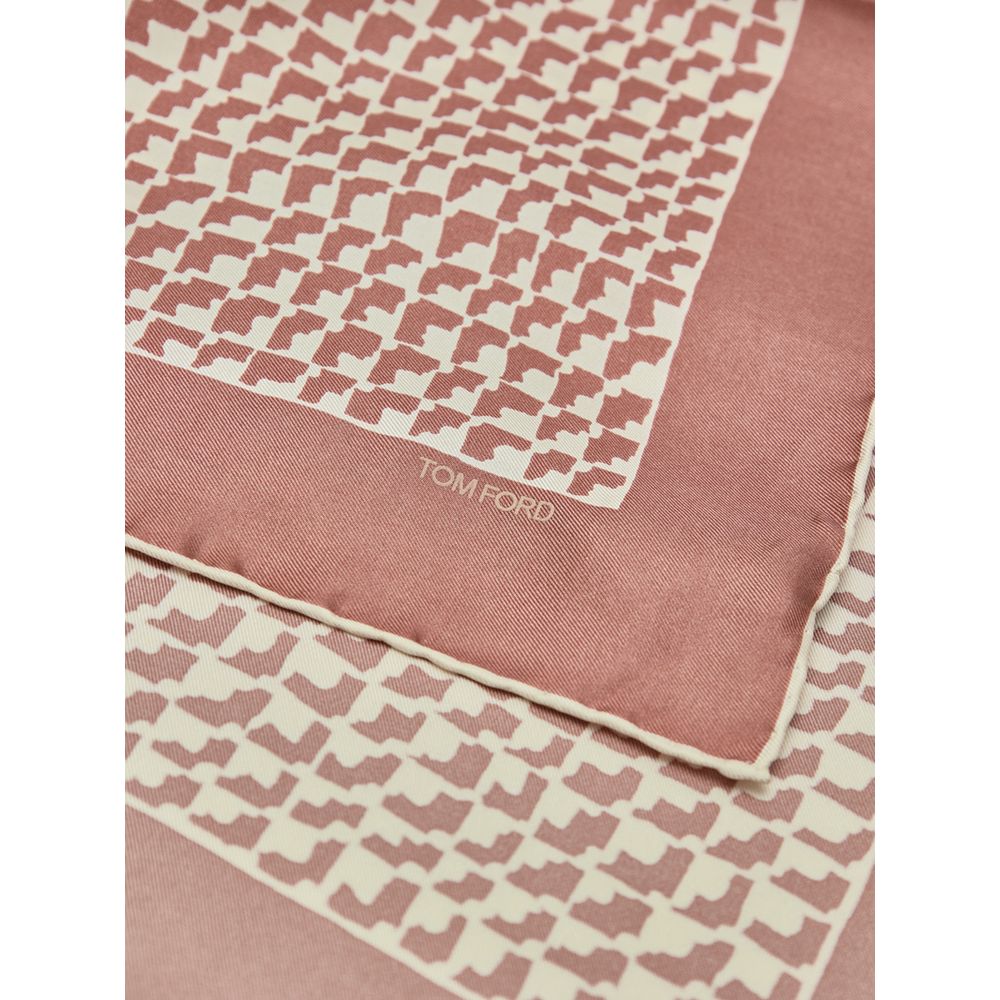 Tom Ford - Brown Silk Pocket Square