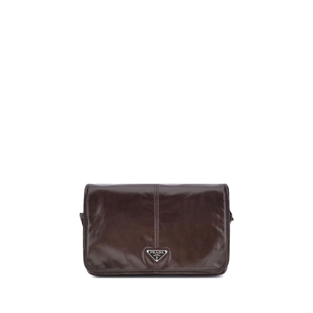 Prada - Brown Calf Leather Bos Taurus Shoulder Bag