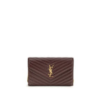 Saint Laurent - Bordeaux Calf Leather Bos Taurus Wallet