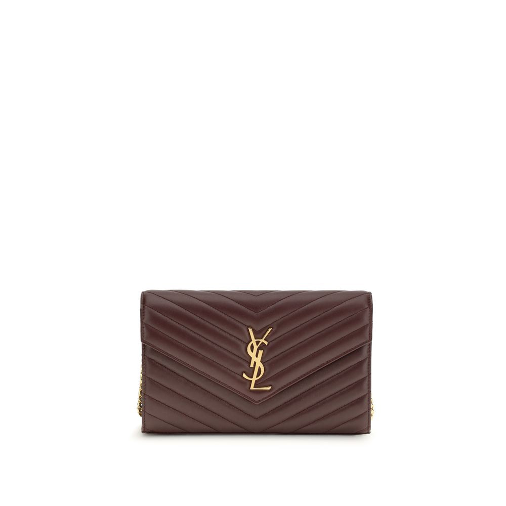 Saint Laurent - Bordeaux Calf Leather Bos Taurus Wallet