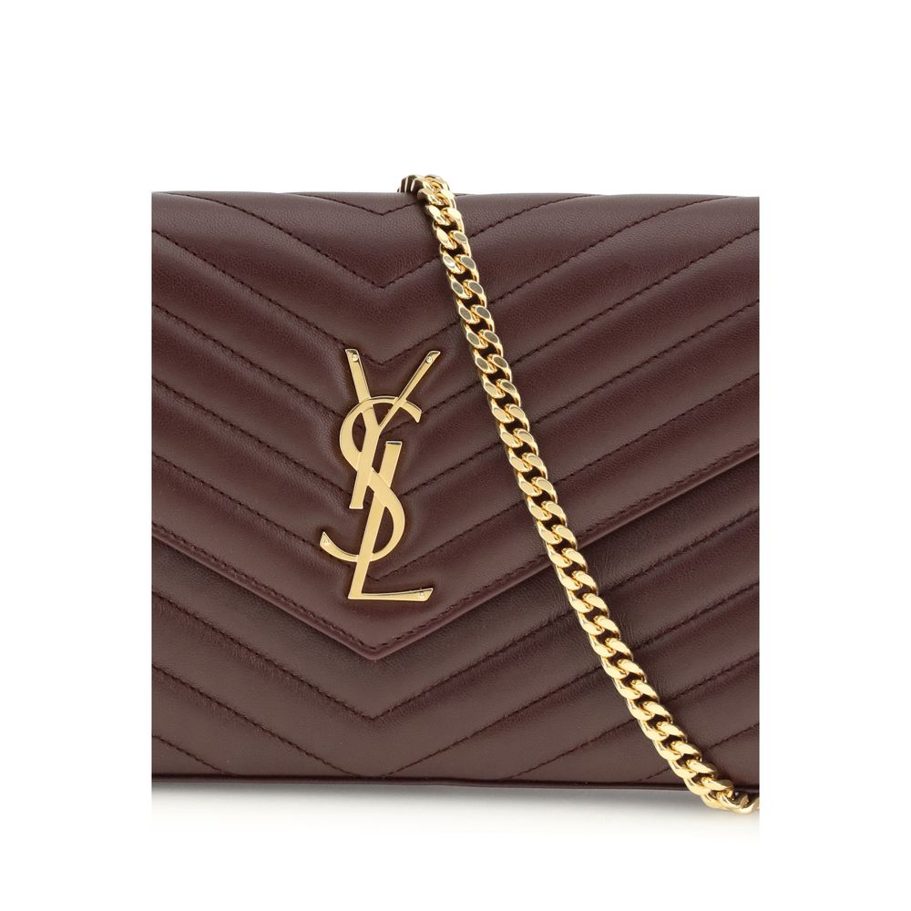 Saint Laurent - Bordeaux Calf Leather Bos Taurus Wallet