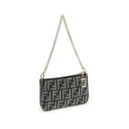 Fendi - Blue Cotton Clutch Bag
