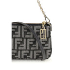 Fendi - Blue Cotton Clutch Bag