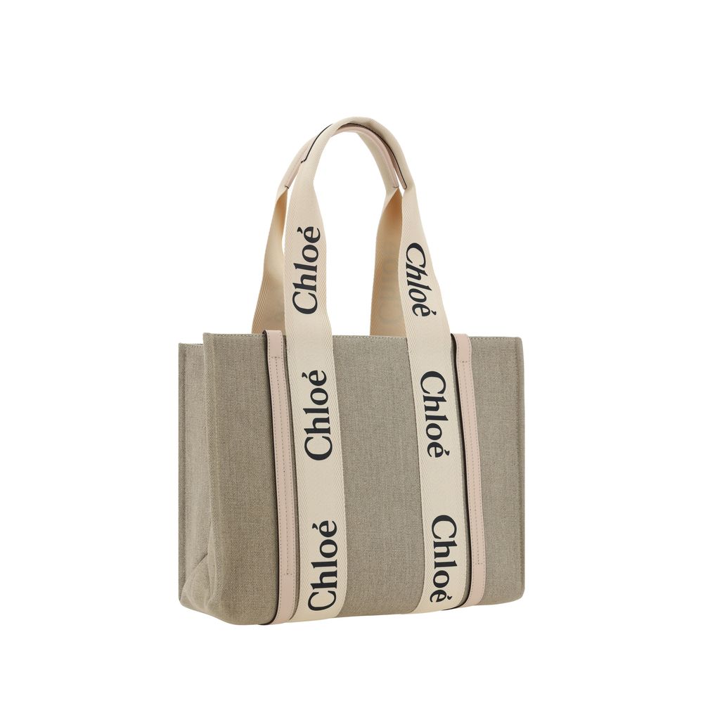 Chloé - Canvas Woody Shoulder Bag