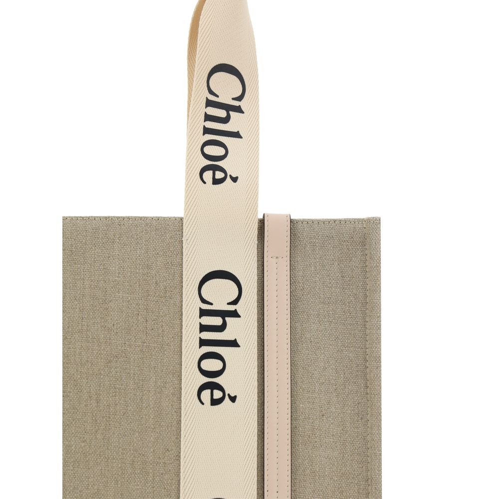 Chloé - Canvas Woody Shoulder Bag