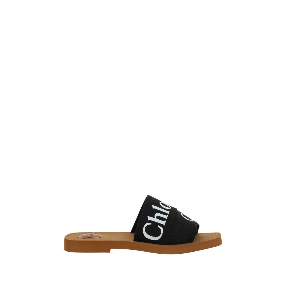 Chloé - Cotton Woody Sandals