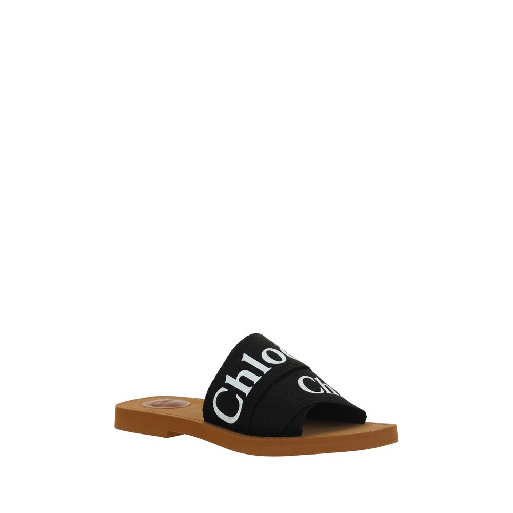 Chloé - Cotton Woody Sandals