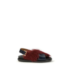 Marni - The fur-lined Fussbett Sandals