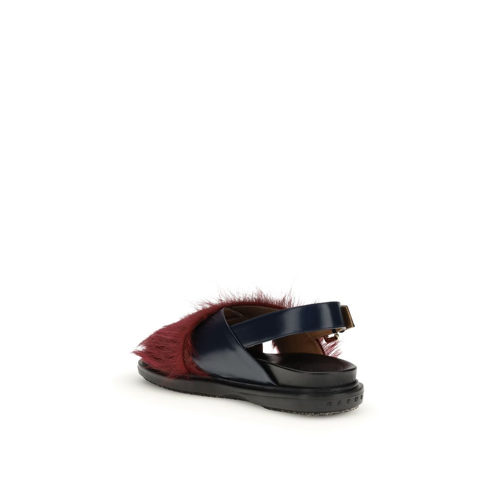 Marni - The fur-lined Fussbett Sandals