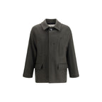 Ami Paris - Gray Fleece Wool Coat