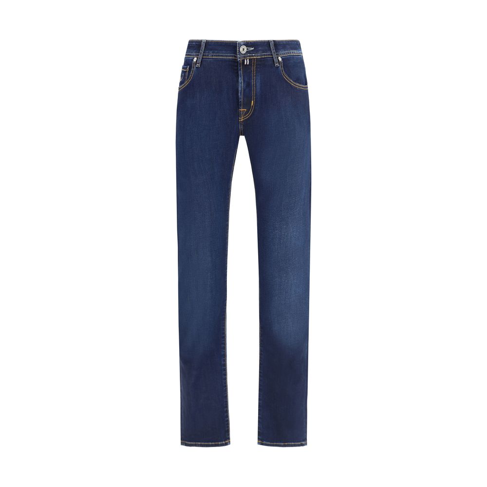 Jacob Cohen - Blue Cotton Slim Fit Jeans