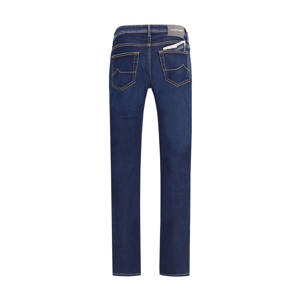 Jacob Cohen - Blue Cotton Slim Fit Jeans