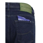 Jacob Cohen - Blue Cotton Slim Fit Jeans