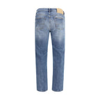 Jacob Cohen - Blue Cotton Relaxed Fit Jeans
