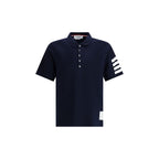 Thom Browne - Blue Cotton Polo Shirt