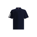 Thom Browne - Blue Cotton Polo Shirt