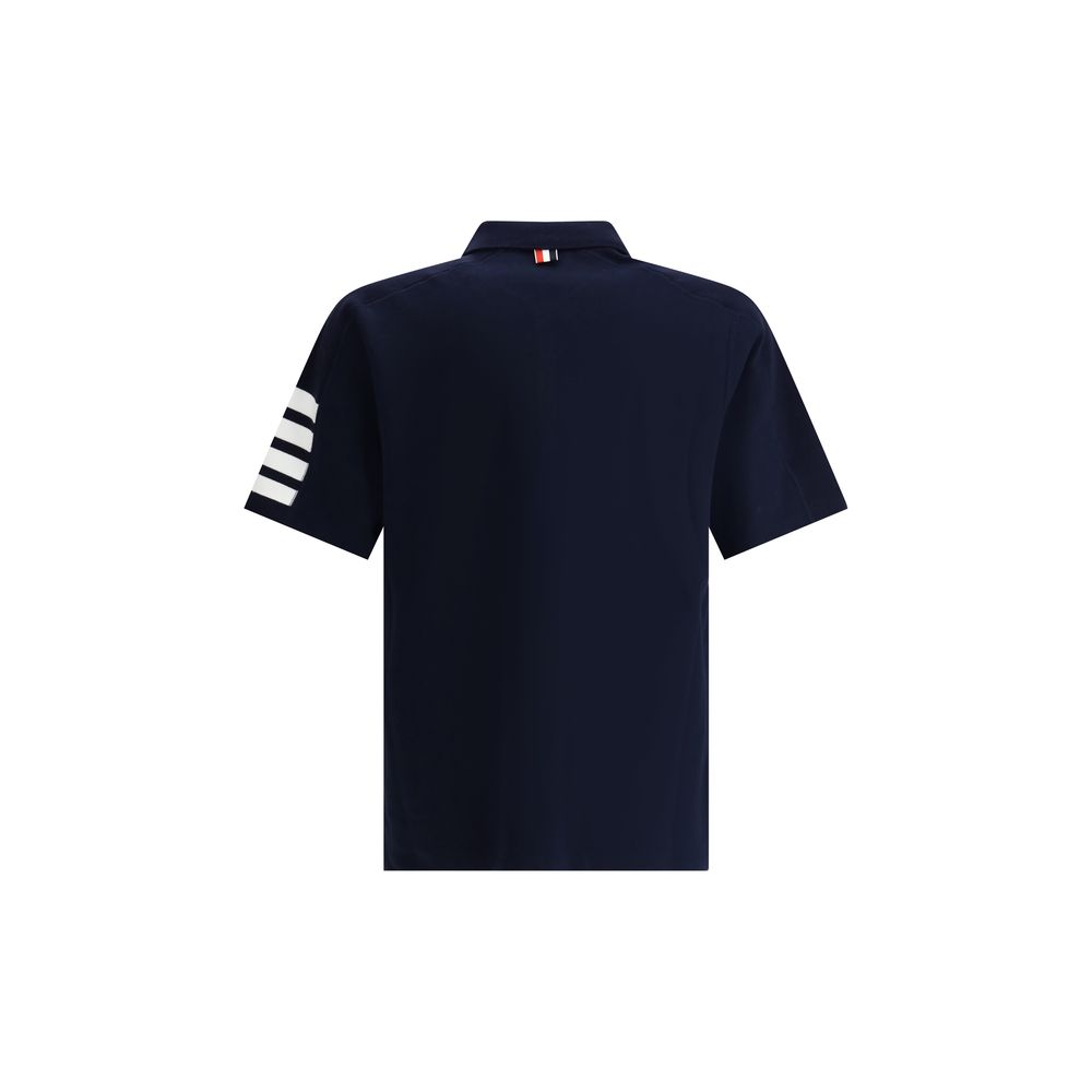 Thom Browne - Blue Cotton Polo Shirt