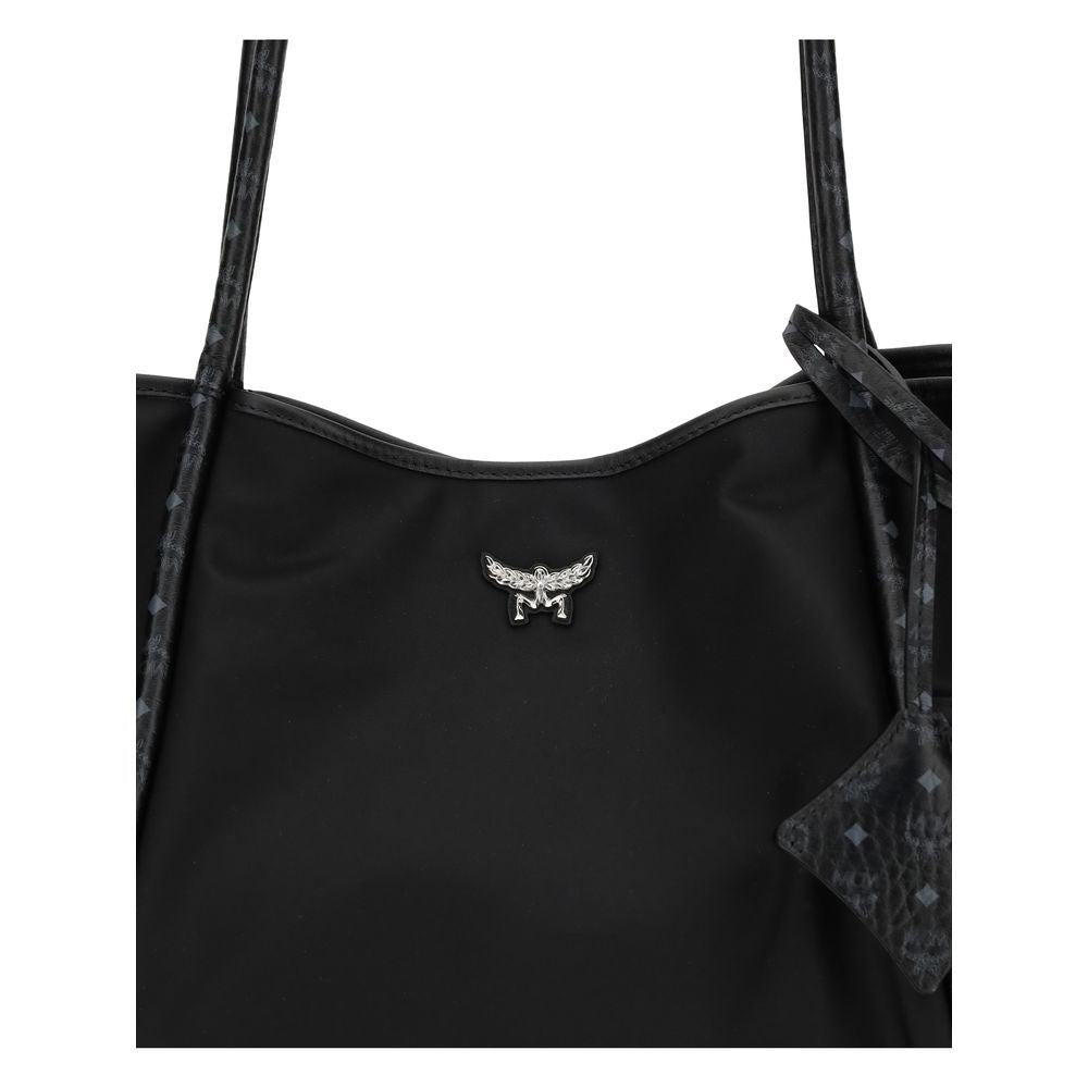MCM - Black Fabric Shoulder Bag