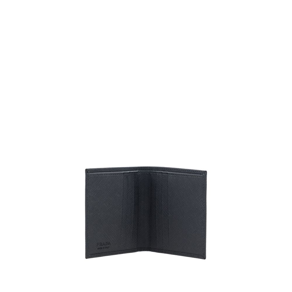 Prada - Black Calf Leather Bos Taurus Wallet