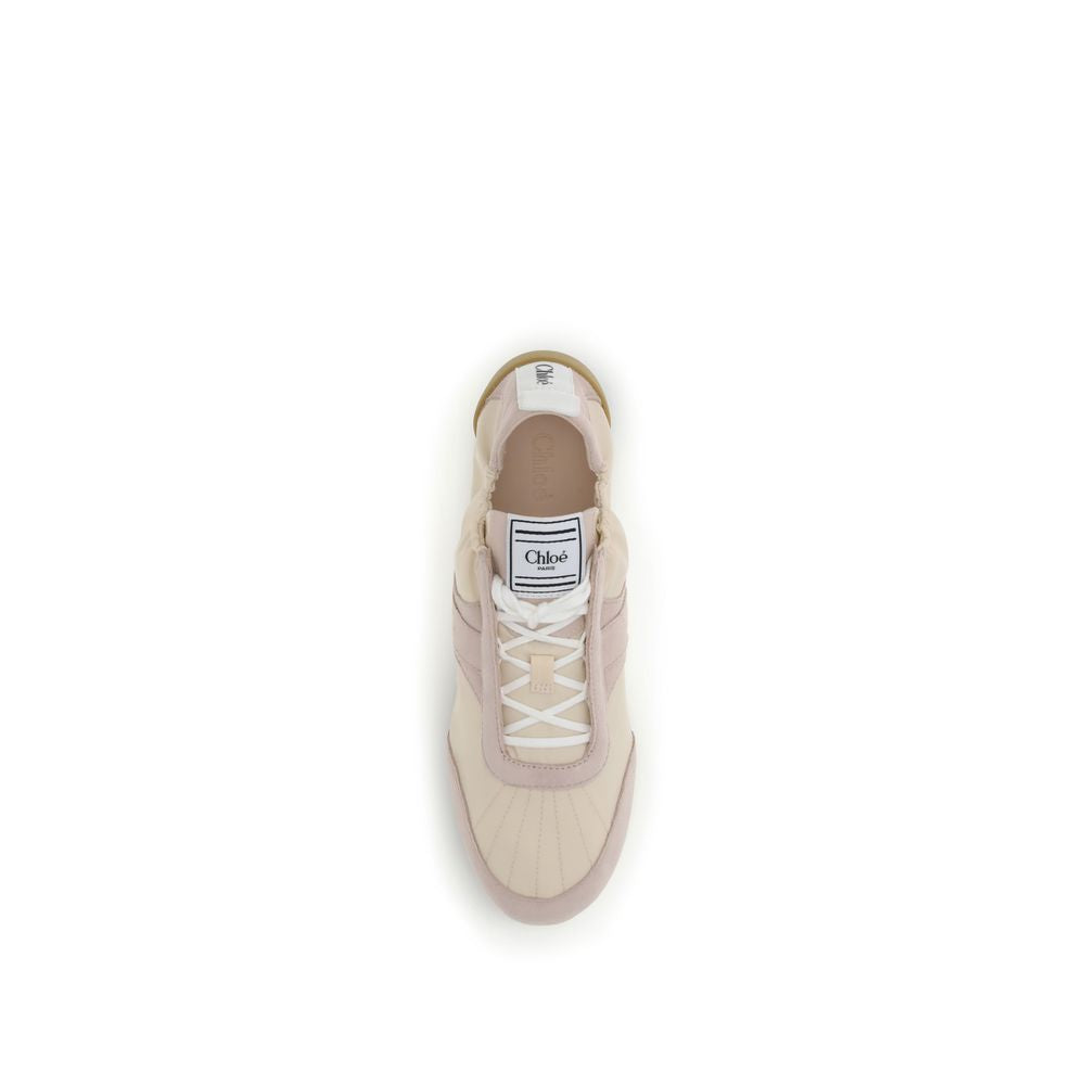 Chloé - Beige Nylon Athletic Sneakers