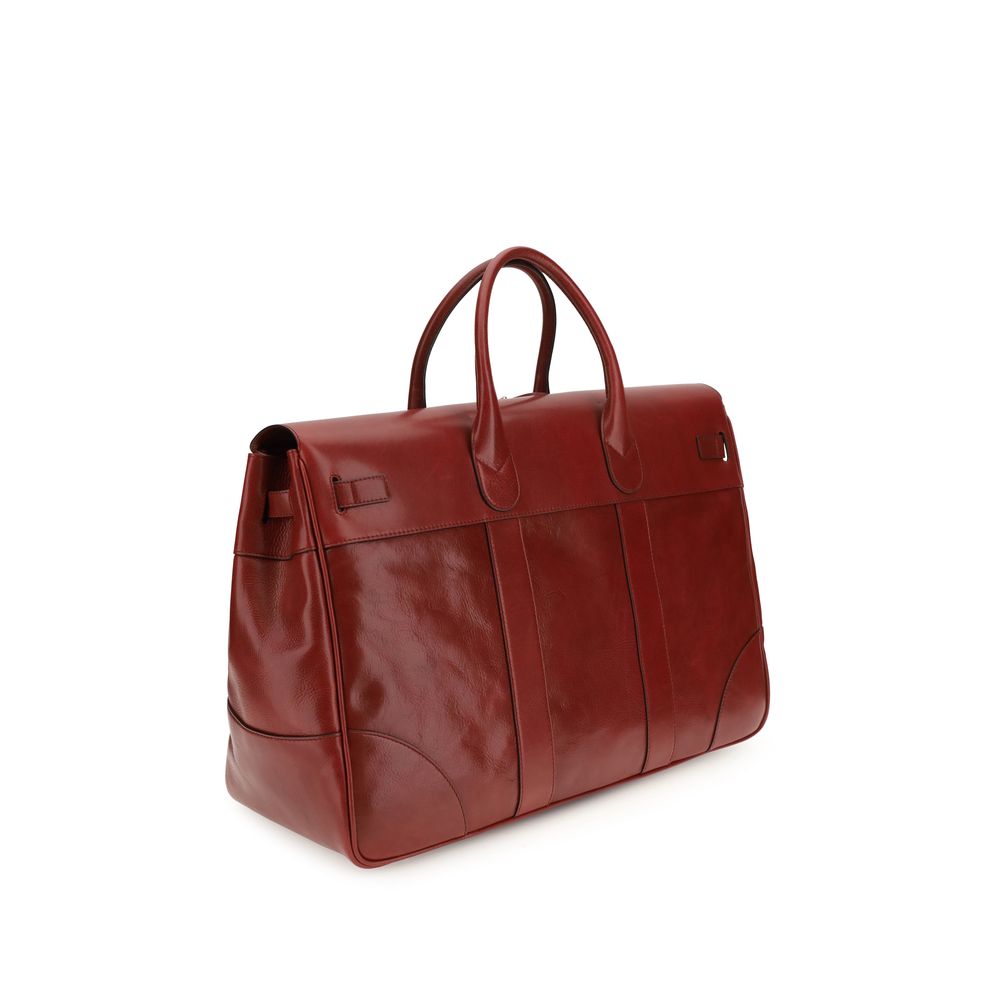 Brunello Cucinelli - The leather Country Travel Bag
