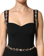 Dolce & Gabbana - Black Embellished Sheath MermaidGown Dress