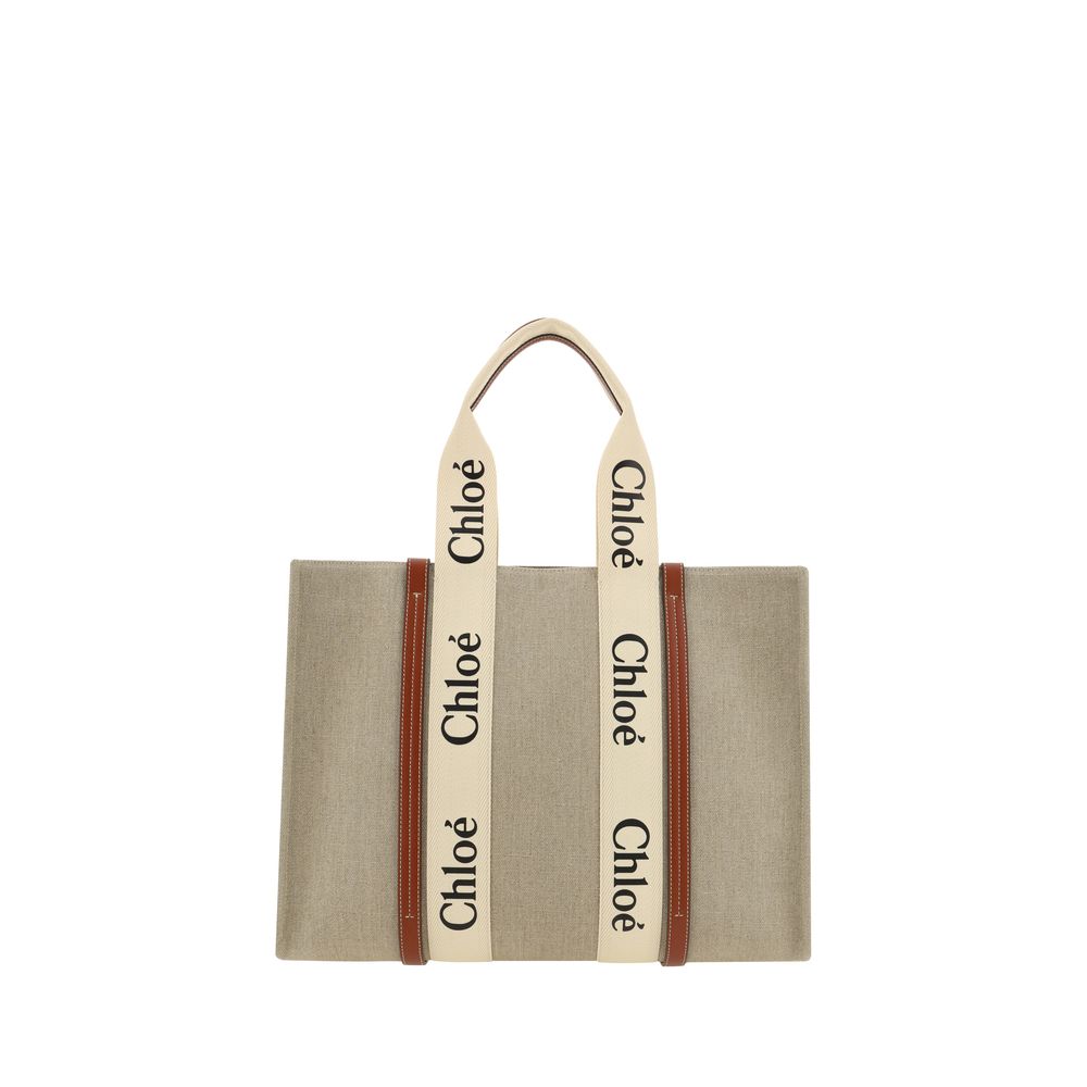 Chloé - Linen Woody Handbag