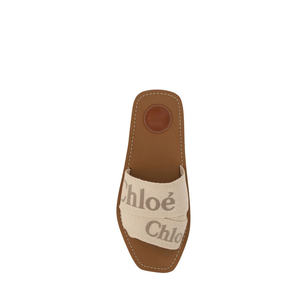 Chloé - The cotton Woody Sandals
