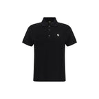 Fendi Black Cotton Polo Shirt